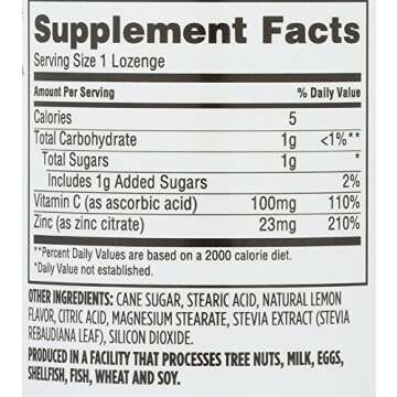 365 Everyday Value, Zinc Lozenge with Vitamin C, 90 ct