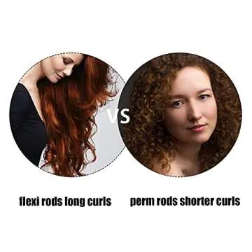 50pcs Cold Wave Rods Set - Medium Size Curlers for Natural, Long & Short Hair, DIY Perming & Curly Hair Tools