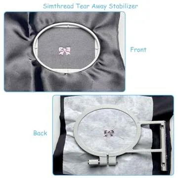 Simthread Tear Away Embroidery Stabilizer Backing - 1.8 Ounces Medium Weight 10" x 25 Yards/Roll