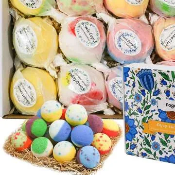 Nagaliving Bath Bombs Gift Set - 20 Fizzing Bombs