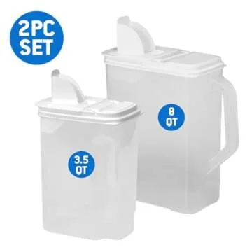 Buddeez 2 Count Pet Food Storage Containers BPA Free