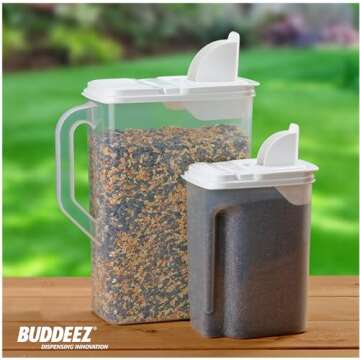 Buddeez 2 Count Pet Food Storage Containers BPA Free