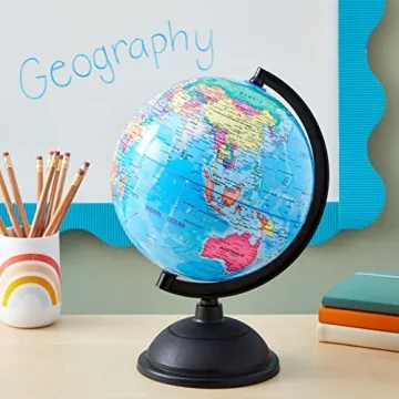 Juvale 8-inch Rotating Globe for Fun Learning Experiences