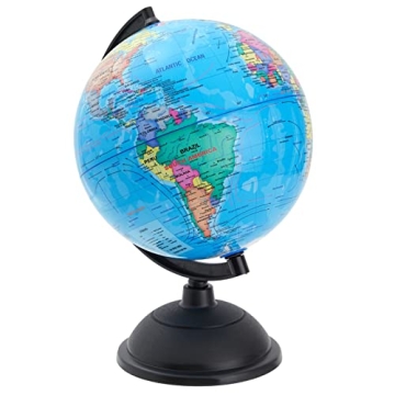 Juvale 8-inch Rotating Globe for Fun Learning Experiences