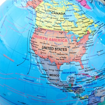 Juvale 8-inch Rotating Globe for Fun Learning Experiences