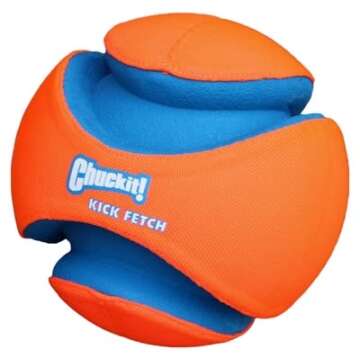 Chuckit! Kick Fetch Ball Dog Toy, Small (6 Inch)