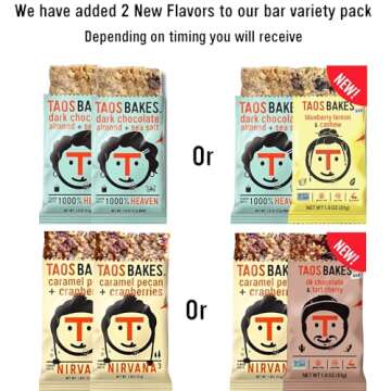 Taos Bakes - Variety Pack - Breakfast Bars - High Protein and High Fiber packed Granola Bars - Glute...