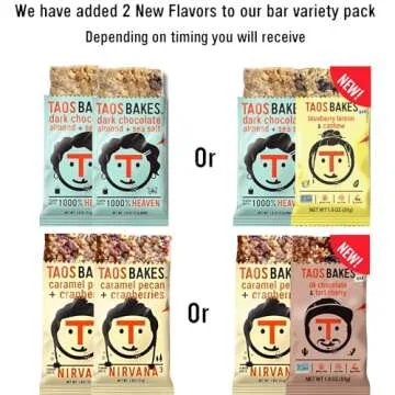 Taos Bakes - Variety Pack - Breakfast Bars - High Protein and High Fiber packed Granola Bars - Glute...