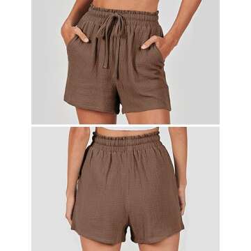 Stylish ANRABESS 2 Piece Outfits for Women | Brown Summer Set