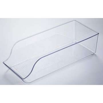 JINAMART Set of 3 Clear Plastic Can Holders for Fridge