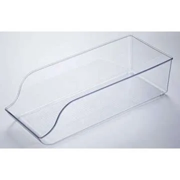 JINAMART Set of 3 Clear Plastic Can Holders for Fridge