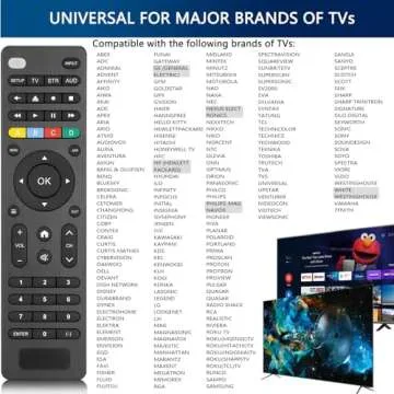Universal Remote Control for TV Replacement for Samsung/Onn/RCA/GE/LG/Vizio/TCL/Hisense/Philips Smart TV