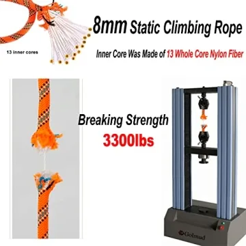 NTR Climbing Rope 10M-50M with Strong Carabiners for Safety