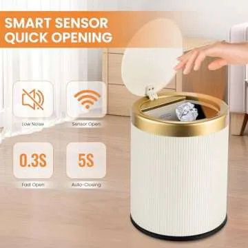 Touchless 3.5 Gallon Motion Sensor Trash Can for Home