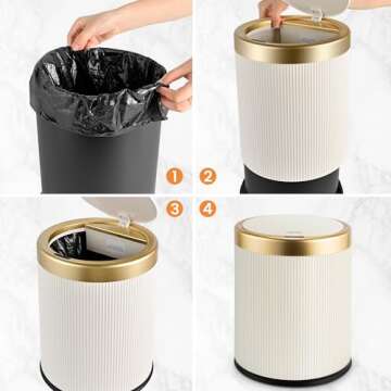 Touchless 3.5 Gallon Motion Sensor Trash Can for Home