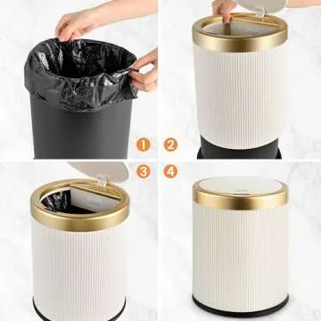 Touchless 3.5 Gallon Motion Sensor Trash Can for Home