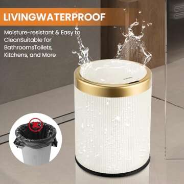 Touchless 3.5 Gallon Motion Sensor Trash Can for Home