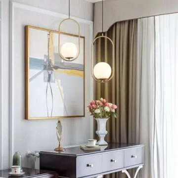 KCO Lighting Modern Globe Pendant Light Fixture