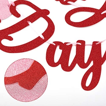 Happy Galentine's Day Banner - Cute Heart Garland for Parties