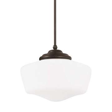 Sea Gull Lighting 65437-782 Academy Transitional Medium One Pendant Hanging Modern Light Fixture, He...