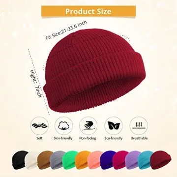 Geyoga 12 Trawler Beanies - Warm & Stylish Accessory Set