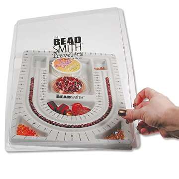 Quality Beadsmith Bead Board with Cover for Jewelry Design