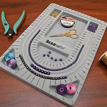 Quality Beadsmith Bead Board with Cover for Jewelry Design