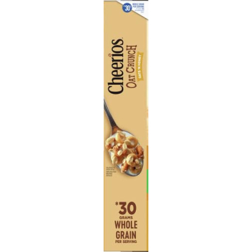 Cheerios Oat Crunch Oats & Honey Cereal, Family Size 24 oz