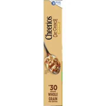 Cheerios Oat Crunch Oats & Honey Cereal, Family Size 24 oz