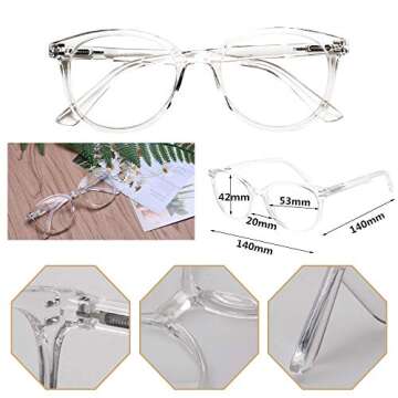 Value Pack of 3 Stylish Spring Hinge Reading Glasses for All