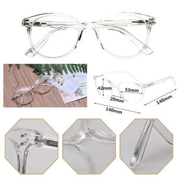 Value Pack of 3 Stylish Spring Hinge Reading Glasses for All