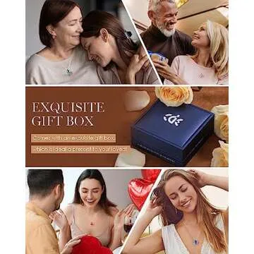 CDE Love Heart Pendant Necklace - Unique Birthstone Gift