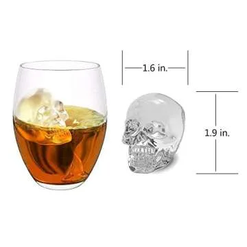 3D Skull Ice Mold Tray - Fun & Unique Drink Enhancer