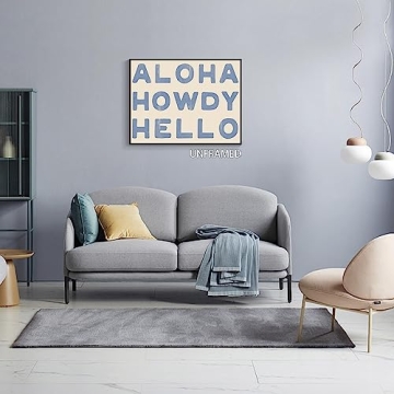Aloha Howdy Canvas Wall Art for Vibrant Coastal Decor