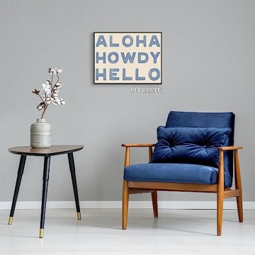 Aloha Howdy Canvas Wall Art for Vibrant Coastal Decor