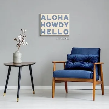 Aloha Howdy Canvas Wall Art for Vibrant Coastal Decor