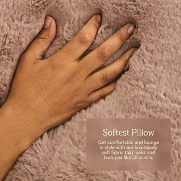 UnHide Squish Faux Fur Pillow - Extra Soft and Machine Washable