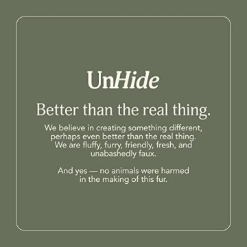 UnHide Squish Faux Fur Pillow - Extra Soft and Machine Washable