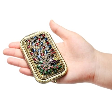 Vintage Foldable Makeup Mirror Set - Chic Gift for Her