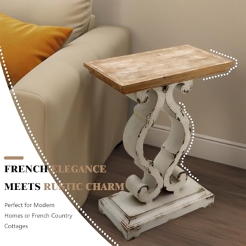 Rustic Farmhouse Accent End Table | PARISLOFT Classic Design
