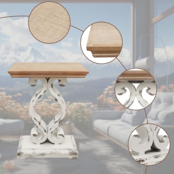 Rustic Farmhouse Accent End Table | PARISLOFT Classic Design