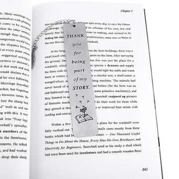 Ouligay Thank You Teacher Gifts, Stainless Steel Teacher Bookmark for Women Men, Teacher Appreciation Gifts, Thank You Gifts for Women, Teachers Day Gifts for Teacher Retirement Back to School Gifts