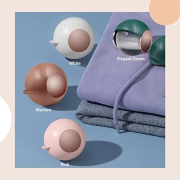 Reusable Lint Roller for Pet Hair, Washable Lint Remover for Clothes, Portable Pet Hair Remover for Travel Household (Pink)