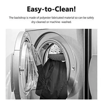 LimoStudio 10 x 12 ft. Black & White Backdrop Background Screen, Dark Black and Pure White, Premium A+ Grade 150GSM Synthetic Fabric, Stitched Rod Pocket, Stitched Edge for Curl Prevention, AGG1894