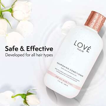 Love Hair - Nourishing Conditioner, All-Natural Hair Conditioner, Conditioner for Dry Hair & All Other Hair Types, Paraben- & Sulfate-Free, Vegan & Cruelty-Free, 12 Oz