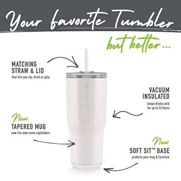 Reduce Cold1 24 oz Tumbler - Vacuum Insulated, Keeps Drinks Cold