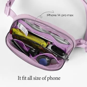 ODODOS Mini Belt Bag Convenient Crossbody for All Ages