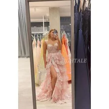 Elegant Eightale Tulle Lace Prom Dress for Special Occasions