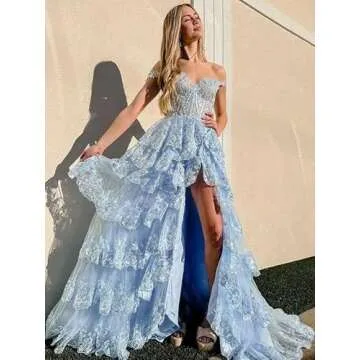 Elegant Eightale Tulle Lace Prom Dress for Special Occasions