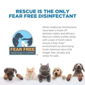 REScue One-Step Disinfectant Cleaner & Deodorizer Wipes for Vet Use – Cleaner for Kennels, Litter Boxes, Vet Offices, Pet Grooming Surfaces, Pet Items – Wipes Canister, 160-Count (Pack of 1)